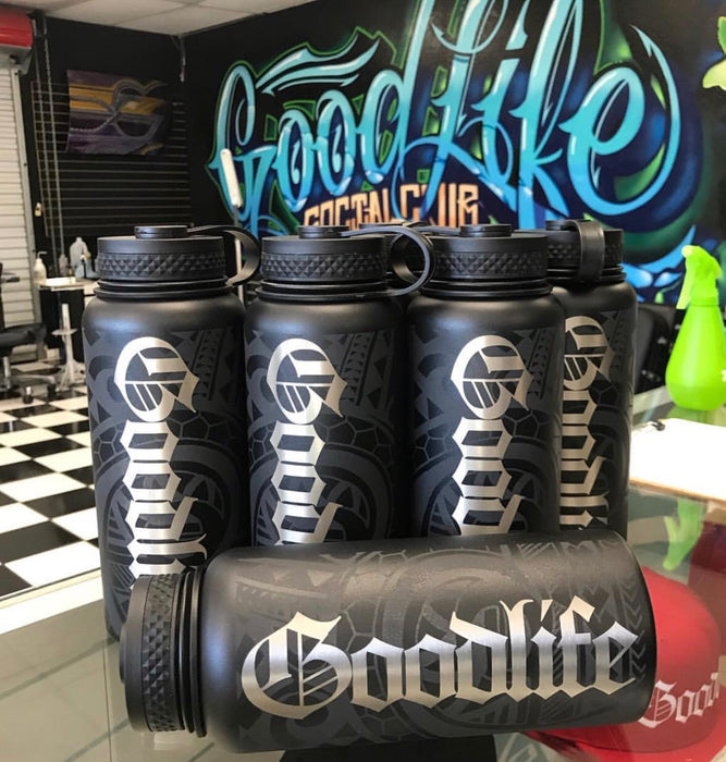 32oz “Goodlife” Social Club Flask